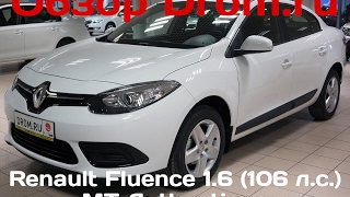 Renault Fluence 2016 16 106 лс MT Authentique  видеообзор [upl. by Pisarik]