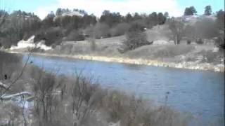 Ice Jam on the Niobrara River [upl. by Heath193]