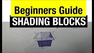 Beginner ballpoint pen shading exercise  block forms [upl. by Neville]