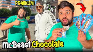 Trying MrBeasts Chocolate For The First Time 🍫😍 I Met The Reallife Franklin From GTA 5 😱 [upl. by Kovar988]