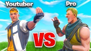 YOUTUBER vs PRO In Fortnite WHO WINS [upl. by Adnol143]