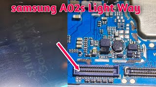 samsung A02s display light solution  Samsung m02s lcd light solution GsmYusufPathan [upl. by Htinek862]