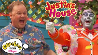 Justins House Songs  Wibble Wobble Song 🎶 CBeebies [upl. by Cailean888]