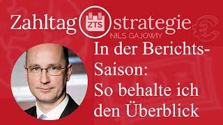 In der Berichtssaison So behalte ich den Überblick [upl. by Nealon]