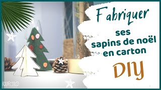 Fabriquer des sapins de Noël en carton [upl. by Herrah]