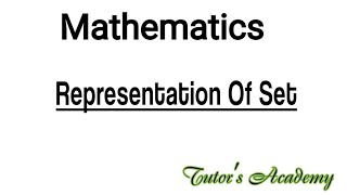 Set Representation Explained Methods and Examples [upl. by Farrar984]