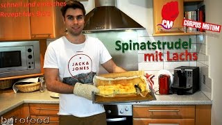 Spinatstrudel mit Lachs  Mittagessen fürs Büro [upl. by Parsons]