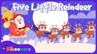 Five Little Reindeer  The Kiboomers Preschool Songs amp Nursery Rhymes for Christmas [upl. by Riamo886]