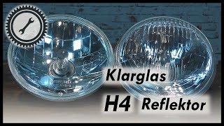 Auf H4Scheinwerfer umrüsten Klarglas Reflektor  Simson Tutorial [upl. by Mintz]