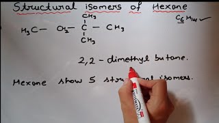 Draw structural isomers of hexane [upl. by Carlile]