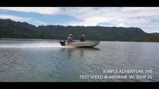 Kimple Adventure 390 Aluminium Boat  A Fully Welded Aluminium Boat [upl. by Aihcropal]