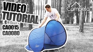 How to close fold Campela pop up beach tent CA0015CA0080 [upl. by Akinyt]