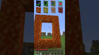 Fake Portals vs Reality in Minecraft shorts meme memes [upl. by Vachell426]