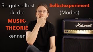 Selbstexperiment mit Modes  Kirchentonarten  So gut solltest du die Musiktheorie kennen [upl. by Anaahs740]