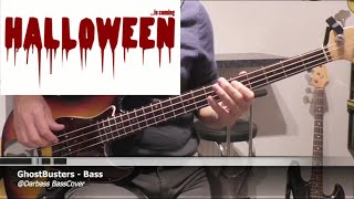 Ray Parker Ghostbusters  Bass Cover 🎧 with bass notes amp tabs [upl. by Tamsky]