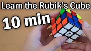 Learn How to Solve a Rubiks Cube in 10 Minutes Beginner Tutorial [upl. by Imef]