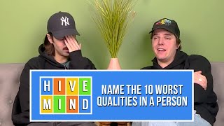 Guessing The 10 Worst Qualities In A Person [upl. by Dnalor]