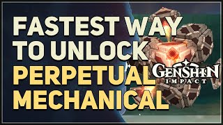 Fastest shortcut way to unlock Perpetual Mechanical Array Genshin Impact [upl. by Maurise]