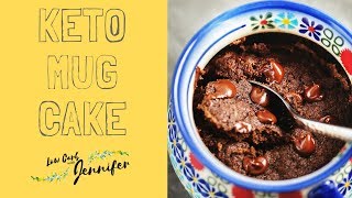 Keto Mug Cake  Chocolate or Vanilla [upl. by Yanetruoc]