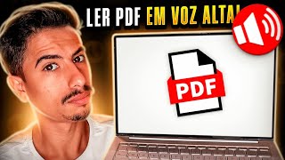 Como LER DOCUMENTOS em PDF EM VOZ ALTA no seu PC ou NOTEBOOK [upl. by Bowen]