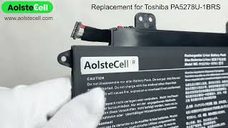 Replacement battery for Toshiba PA5278U1BRS 114V 5748Wh 3 cells [upl. by Beale]