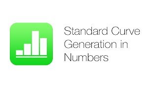 Office Tutorials  Standard Curve iWork Numbers 09 [upl. by Neehsas]