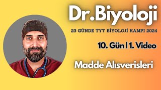 Madde Alışverişleri  23 Günde TYT Biyoloji Kampı yks2024  9 Sınıf [upl. by Nimra]