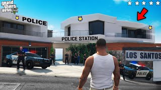 GTA 5  Franklins House Change Into Police Station In Gta 5  GTA 5 mods [upl. by Latsyrc]