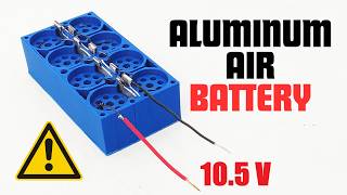 How To Make an Aluminium Air Battery  Genuine Experiment for Batteries DIY [upl. by Gniw373]