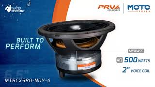 PRV Audio MT6CX580NDY4 Full Range 65″ Coaxial Speaker Neodymium 2Way Motorcycle Speaker [upl. by Maida]