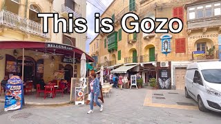 This is the capital of Gozo  Walking Tour [upl. by Havot]