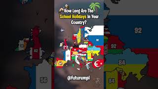 How Long Are The School Holidays In Your Country geography map europe mapping mapper holiday [upl. by Refenej]