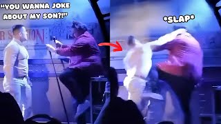 Man SLAPS Woke Comedian On Stage Over quotDisturbingquot Joke About His Son [upl. by Garreth799]