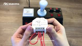 Zigbee 30 Push Dimmer work with philips hue no neutral required by HZC Electric  D070K2ZG [upl. by Orman384]