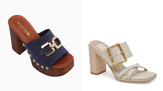 TOP 50 MOST BEAUTIFUL EASY TO WEAR SHOES CHAPPAL SLIPPERS SANDALS WEDGE DESIGN AND TRENDY SOFT IDEAS [upl. by Eydie]