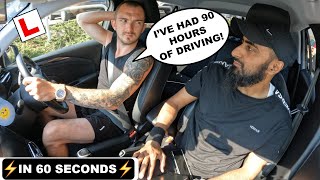 Learner Driver FAILS Driving Test After 90 HOURS Of Driving  IN 60 SECONDS [upl. by Alfonso654]