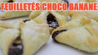 Feuilleté nutella banane et Moelleux au chocolat au mircoonde [upl. by Nahtam237]