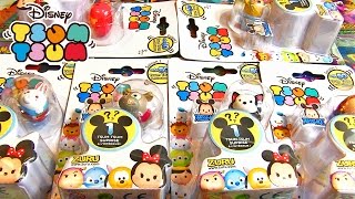 Ouverture de 6 boosters Disney TSUM TSUM  Des figurines SURPRISES en OR [upl. by Janot]