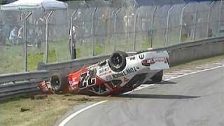 NASCAR Canadian Tire Series  Montréal  NAPA Auto Pro 100  Scott Steckley flips live [upl. by Assyla105]