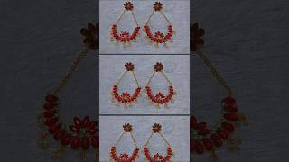 How to make fancy earrings  shorts earrings handmade craft ytshorts [upl. by Leslie277]