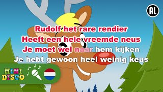 RUDOLF HET RARE RENDIER  Kerstliedjes  Karaoke  Minidisco [upl. by Oesile]