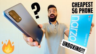 Indias Cheapest 5G Smartphone Realme NARZO 30 Pro 5G Unboxing amp First Look🔥🔥🔥 [upl. by Nicola]