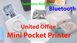 United Office Mini Pocket Printer [upl. by Inttirb]