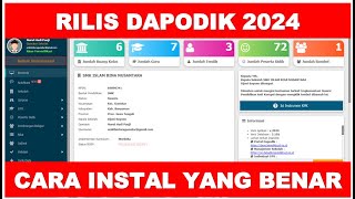 RILIS DAPODIK 2024  CARA INSTAL DAPODIK 2024 YANG BAIK DAN BENAR [upl. by Ethe]