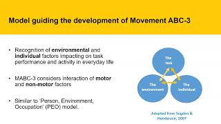 An introduction to the Movement Assessment Battery for Children 3rd edition Movement ABC3 [upl. by Longtin]