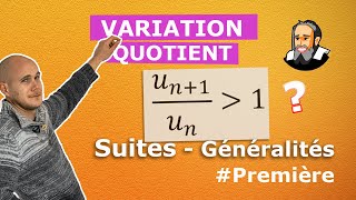 Sens de VARIATION dune suite  QUOTIENT  Première [upl. by Gardy]