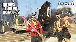 GTA 5 Online  ULTIMATE 5 STAR DESTRUCTION 5 Star POLICE Getaway in GTA Online GTA 5 Gameplay [upl. by Narhem]