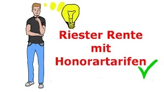 RiesterRenteHonorartarif einfach erklärt [upl. by Hooke193]