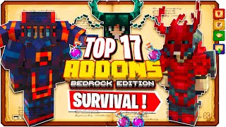 🔴 TOP 17 BEST ARMOR ADDONS for MINECRAFT PE 119 [upl. by Tani]