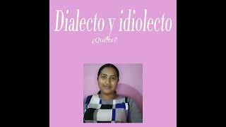 Dialecto y idiolecto [upl. by Dode]